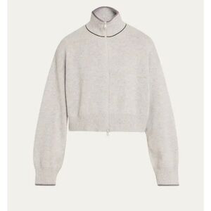 Brunello Cucinelli Light Gray Women's Cardigan